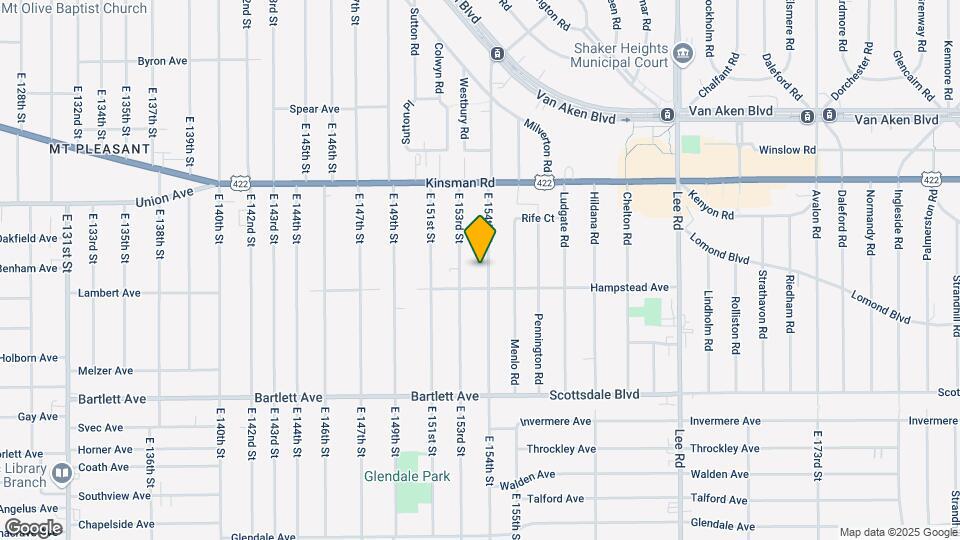 3600 E 154th St, Unit UP Map and Location Details