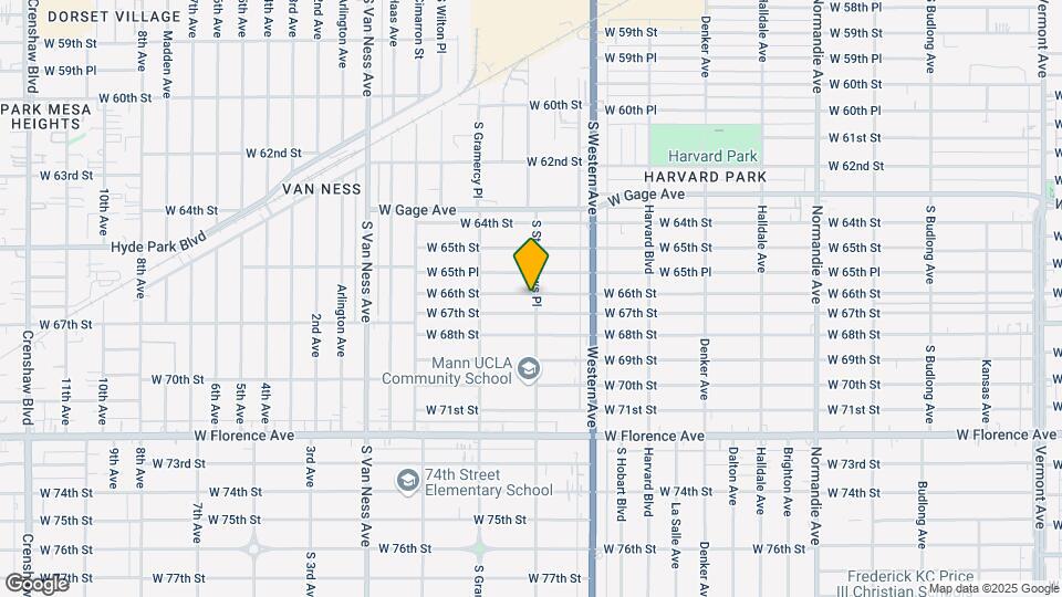 6603 S St Andrews Pl Map and Location Details
