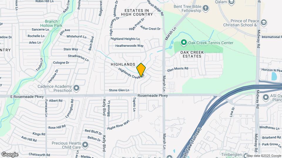 2338 Highlands Creek Rd Map and Location Details