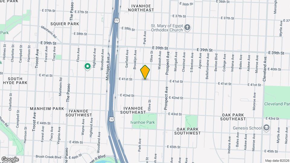 2305 E 41st St Map and Location Details