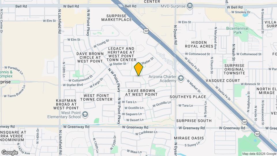 13365 W Desert Rock Dr Map and Location Details