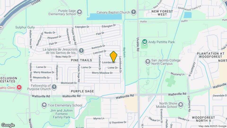 14650 Lourdes Dr Map and Location Details