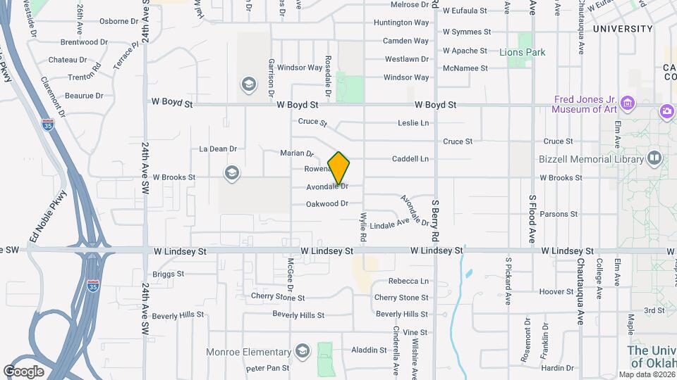 1528 Avondale Dr Map and Location Details