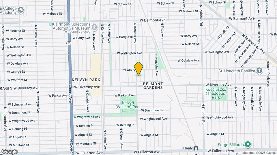 2831 N Kostner Ave Map and Location Details
