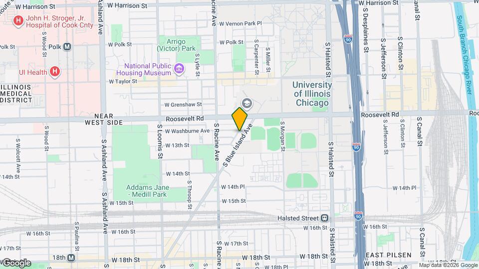 1244 S Blue Island Ave Map and Location Details