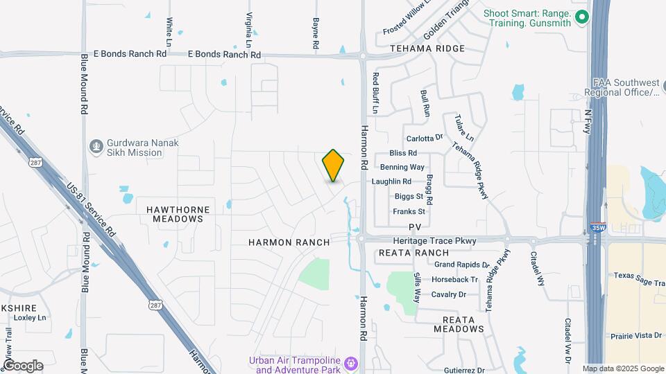 9808 Milkweed Ln Map and Location Details