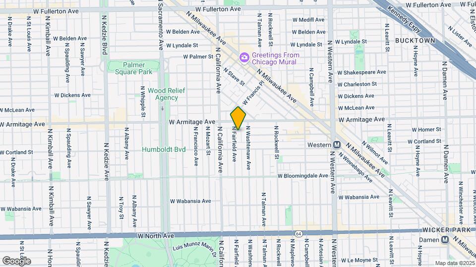 1933 N Fairfield Ave Map and Location Details