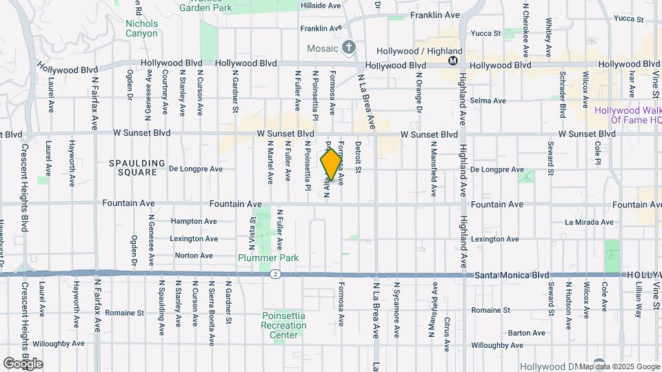 1336 N Alta Vista Blvd Map and Location Details