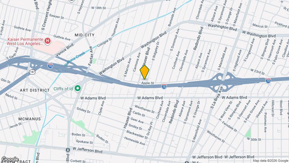 2431 S Ridgeley Dr Mapa y Detalles de la Ubicación
