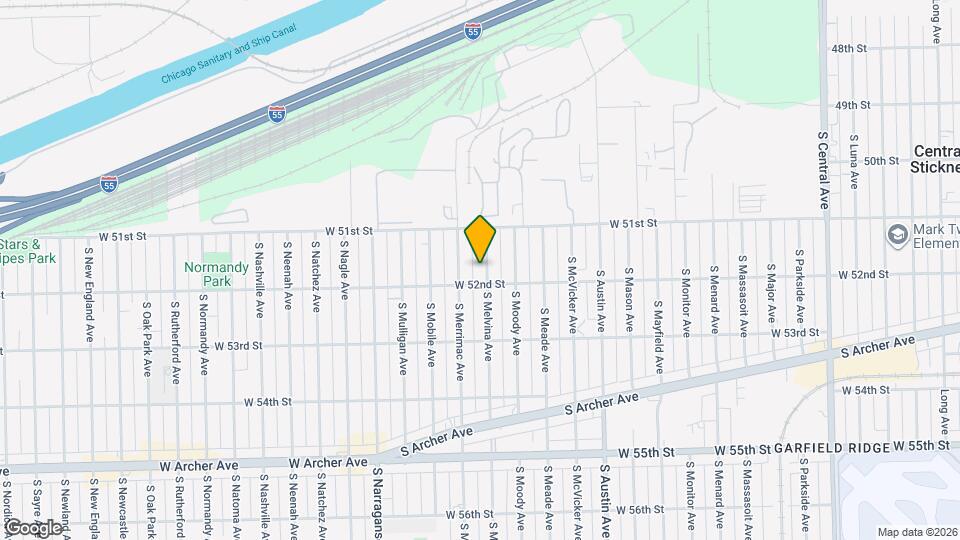 5144 S Melvina Ave Map and Location Details
