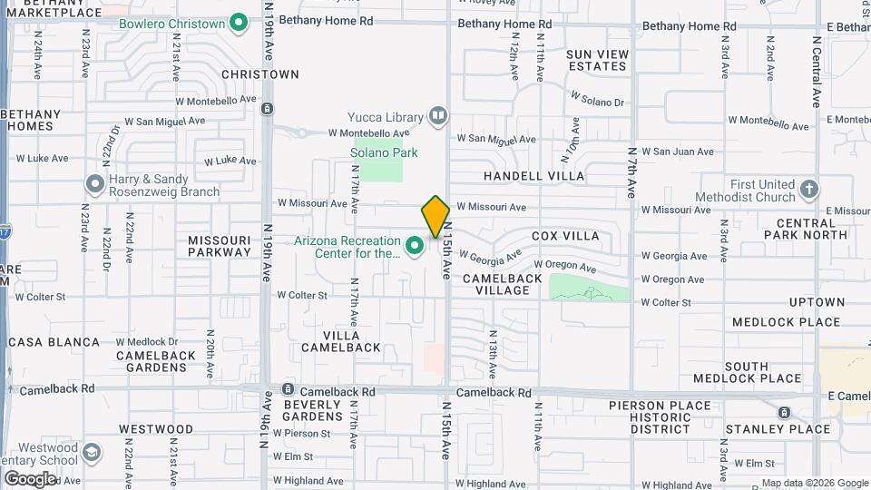 5306 N 15th Dr Map and Location Details