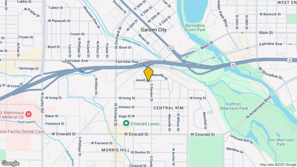 1351 N Garden St Map and Location Details