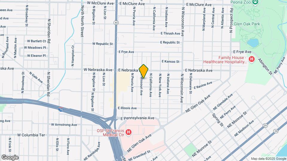 1814 N Missouri Ave Map and Location Details