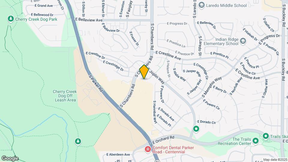 5422 S Granby Way Map and Location Details