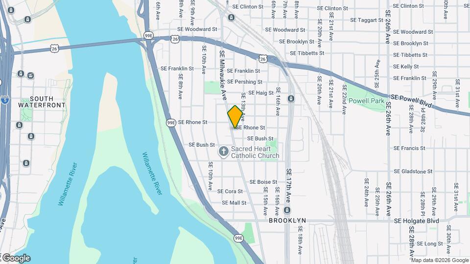 3738 SE Milwaukie Ave Map and Location Details