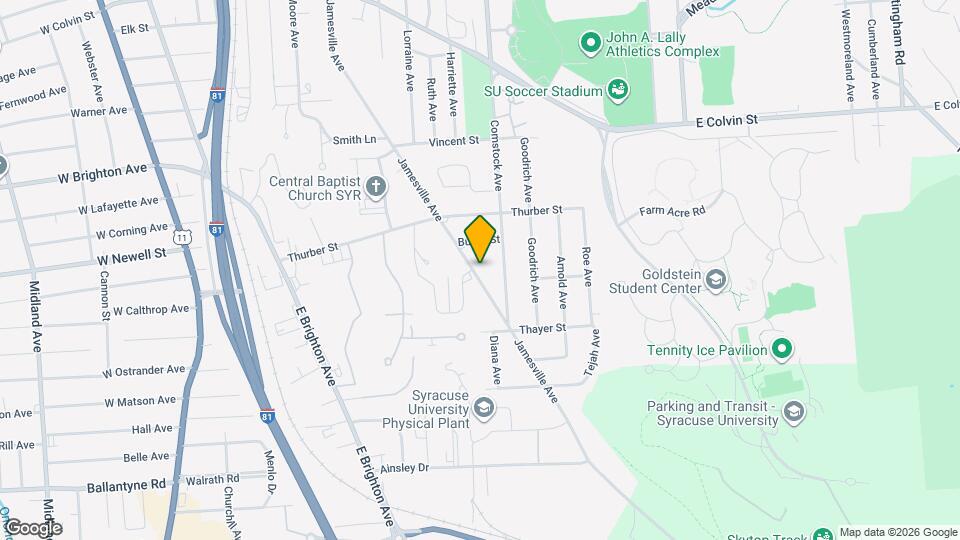 941 Jamesville Ave Mapa y Detalles de la Ubicación