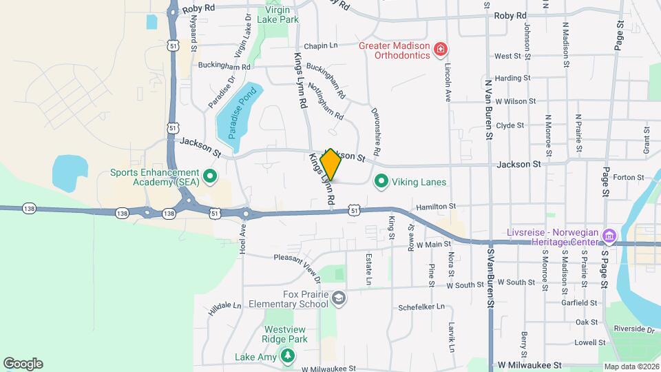 Olson Management Map and Location Details