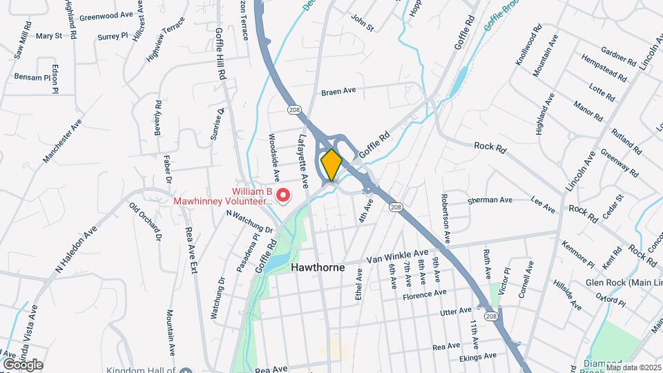 1009 Goffle Rd Map and Location Details