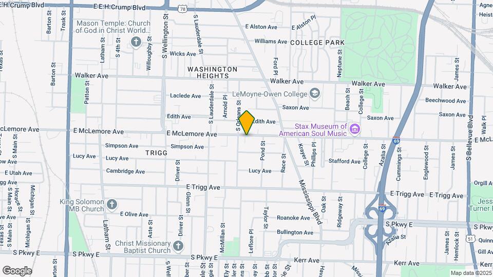 655 E Mclemore Ave Map and Location Details