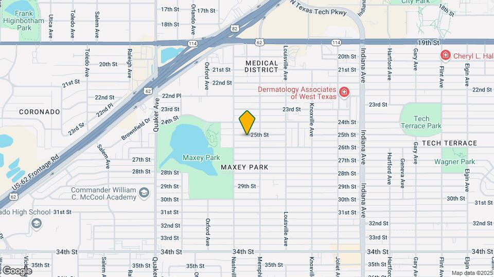 3809 25th St Map and Location Details