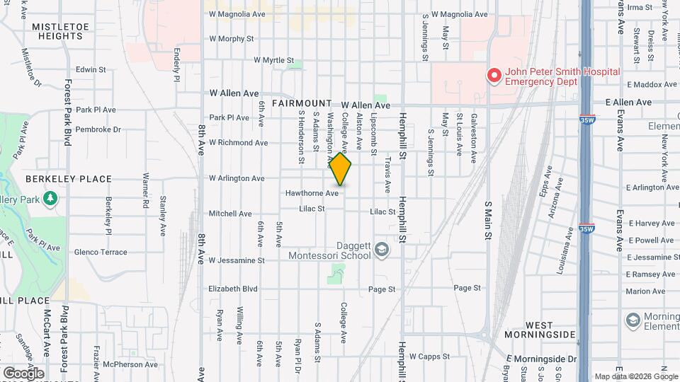 2020 College Ave Map and Location Details