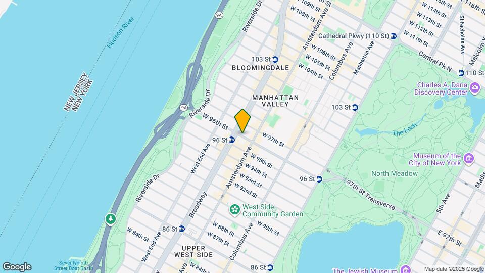 214 W 96th St Map and Location Details