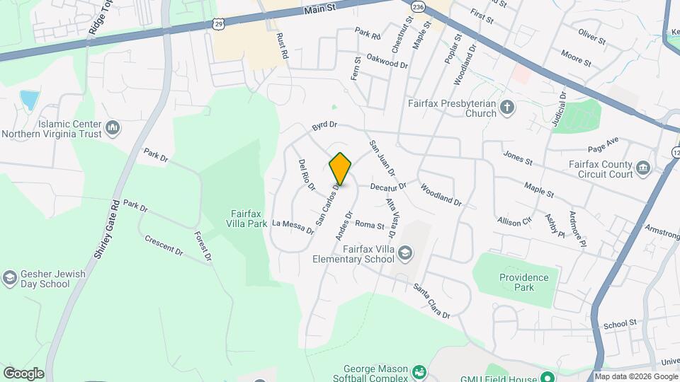 4307 San Carlos Dr Map and Location Details