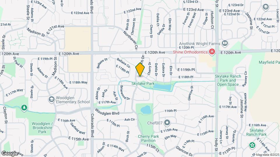 4454 E 118th Pl Map and Location Details