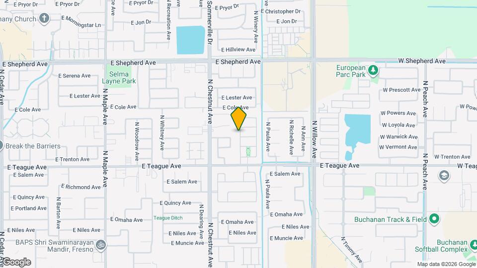 8639 N Talladega Way Map and Location Details