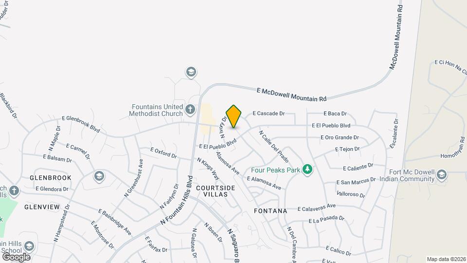 15076 N Escondido Dr Map and Location Details