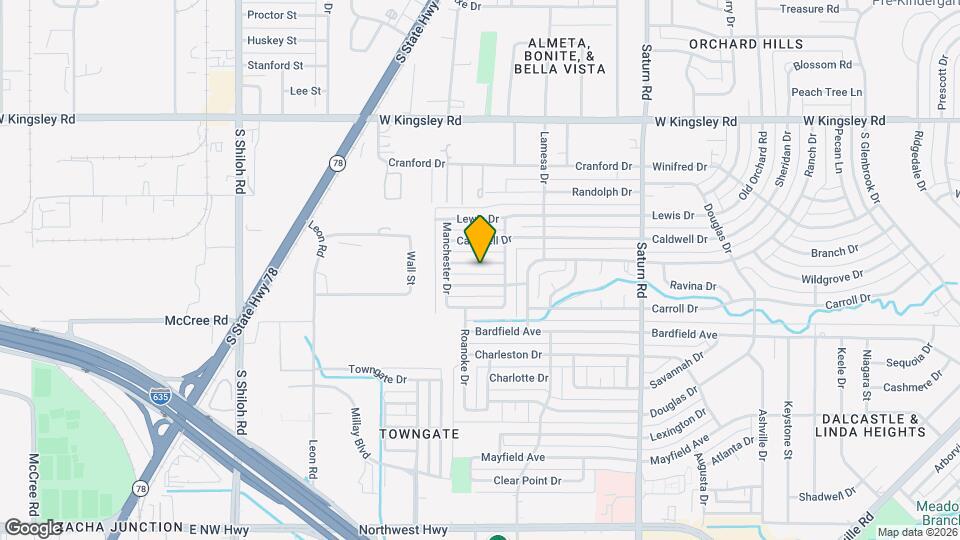 1818 Andover Dr Map and Location Details