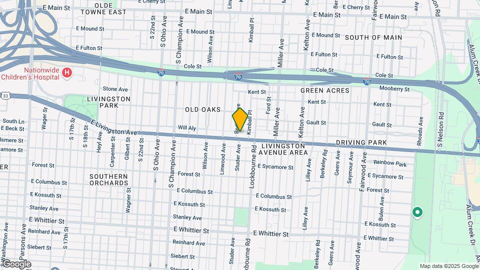 1250 E Livingston Ave Map and Location Details
