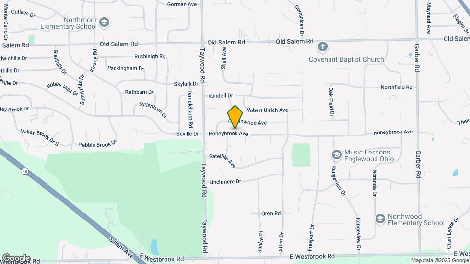 4287 Honeybrook Ave Map and Location Details