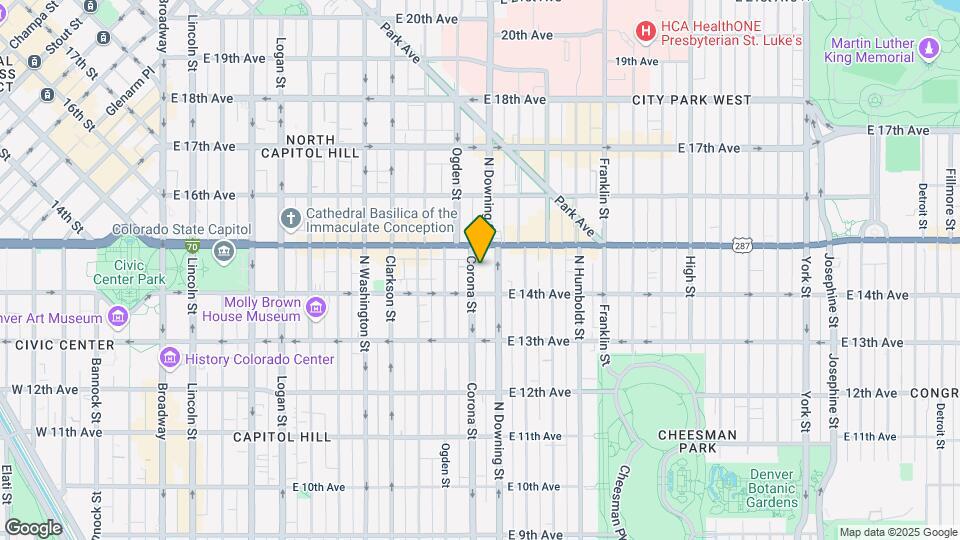 1440 Corona St Map and Location Details