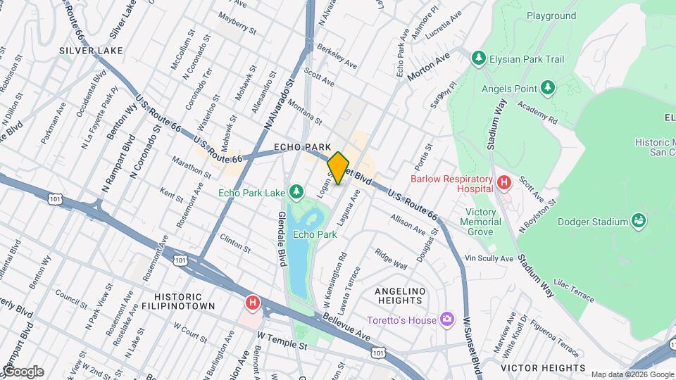 1137 1/2 Echo Park Ave Map and Location Details