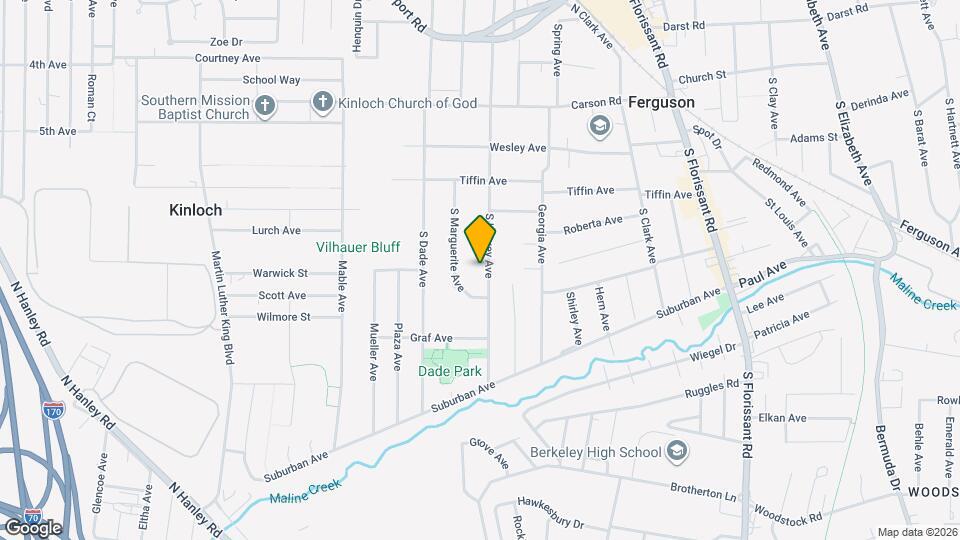 265 S Harvey Ave Map and Location Details