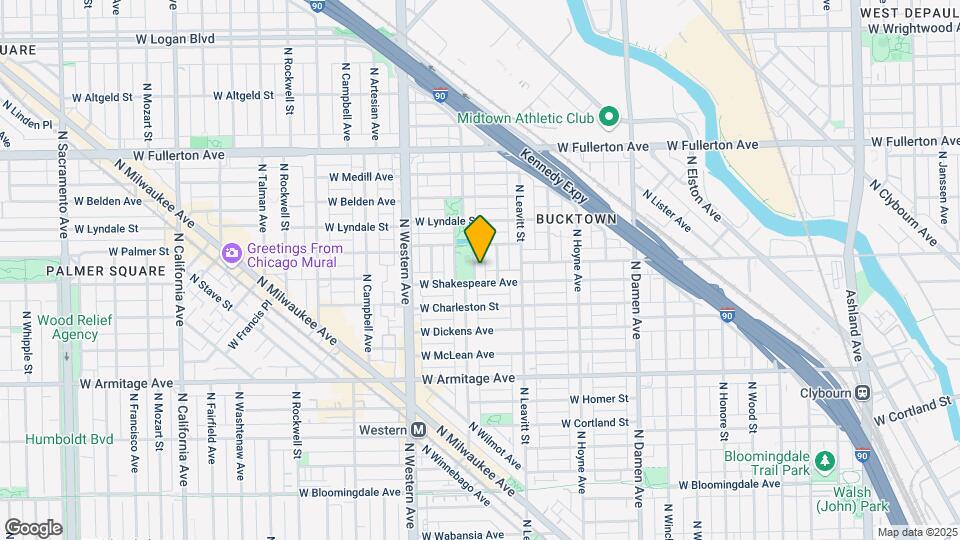 2139 N Oakley Ave Map and Location Details