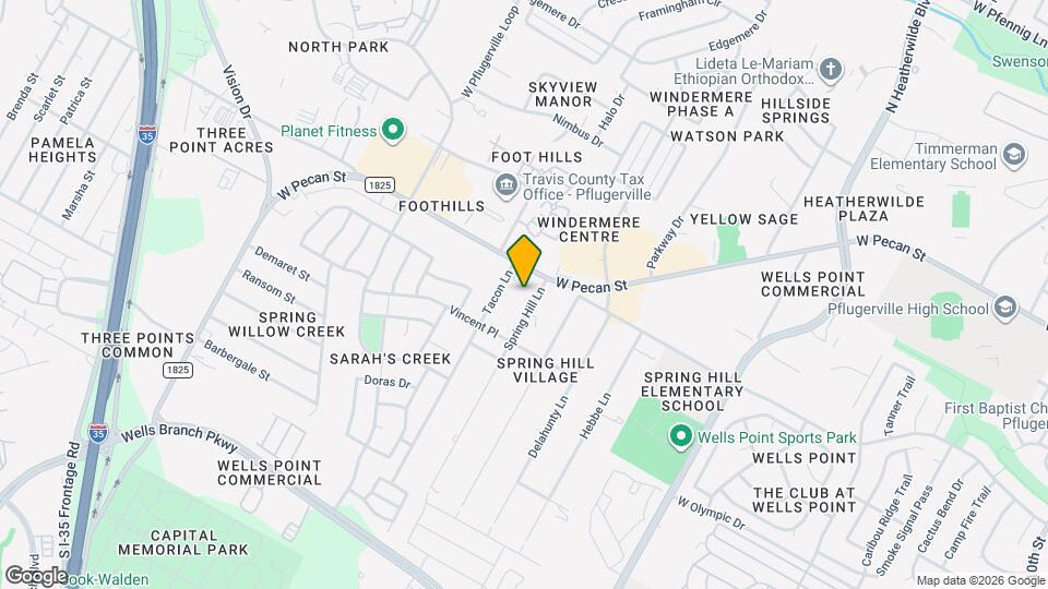 15608 Spring Hill Ln Map and Location Details