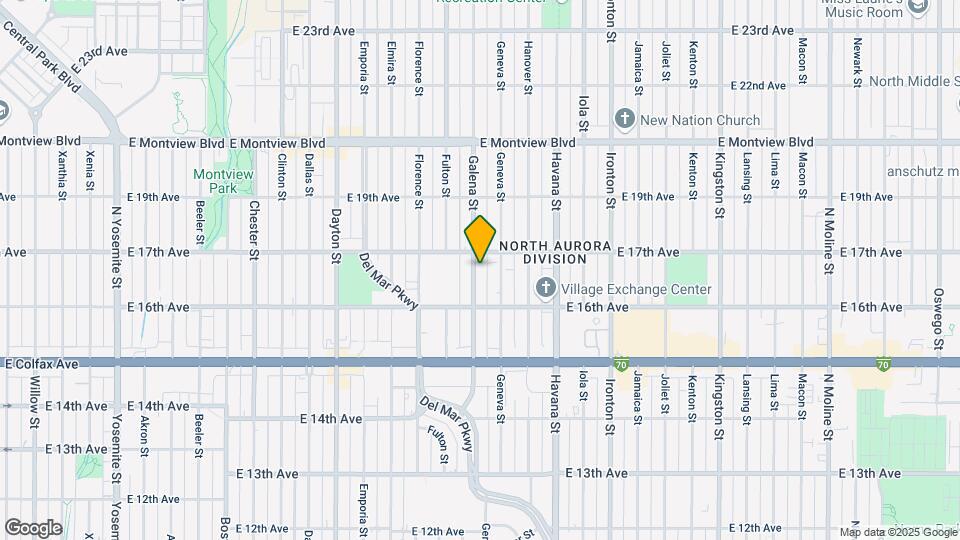 1646 Galena St Map and Location Details