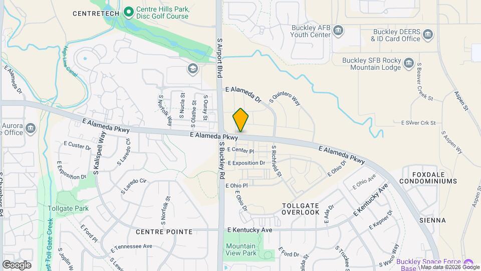 17215 E Alameda Pkwy Map and Location Details