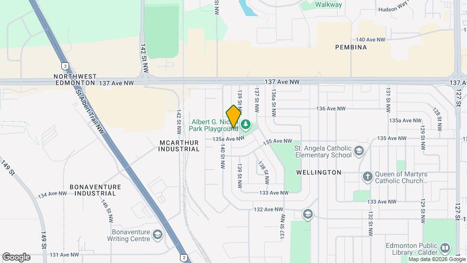 13528-13139 139 St NW Map and Location Details