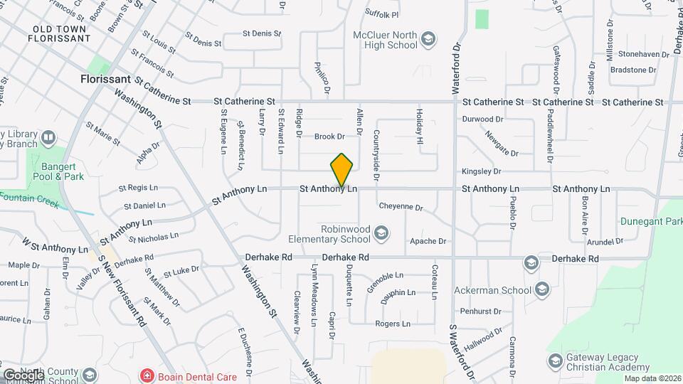 860 St Anthony Ln Map and Location Details