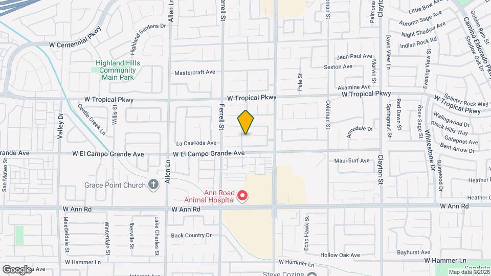 5828 Fern Gully Way Map and Location Details