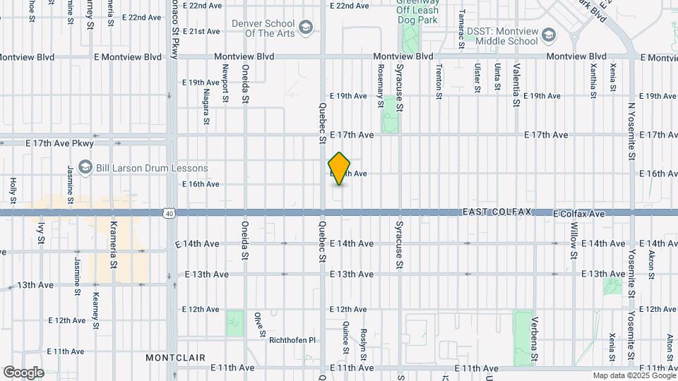1553 Quince St Map and Location Details