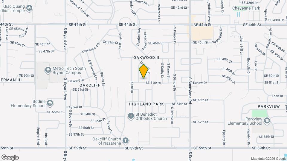 3709 SE 51st St Map and Location Details