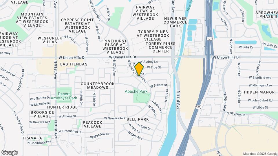 18227 N 85th Dr Map and Location Details