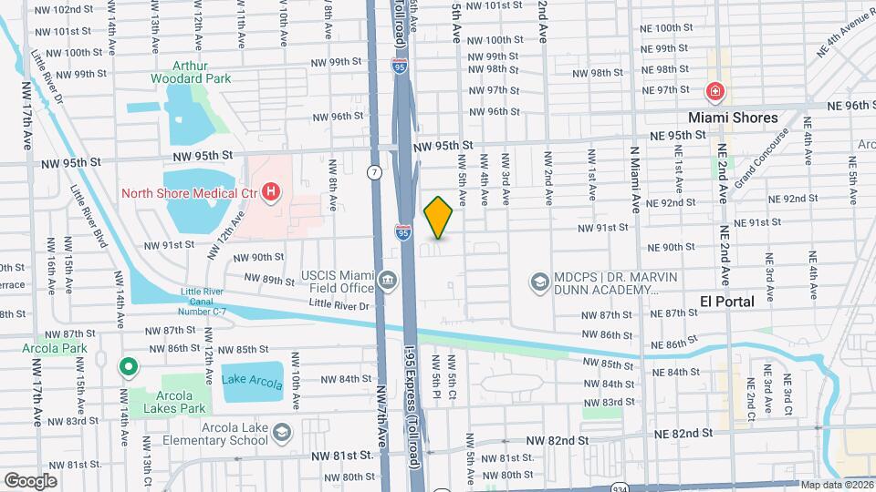 577 NW 90th St Mapa y Detalles de la Ubicación