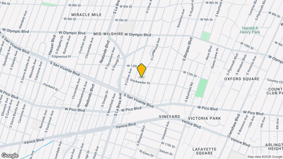 1259 S Longwood Ave Map and Location Details