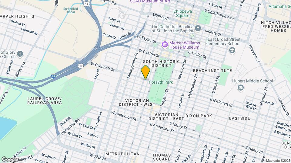 123 W Gwinnett St-Unit -C Map and Location Details