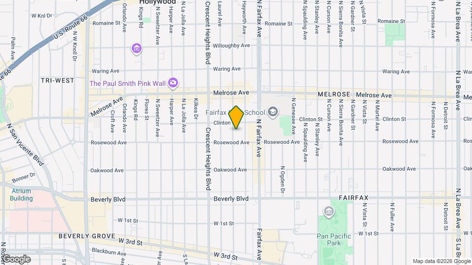 524 N Edinburgh Ave Map and Location Details